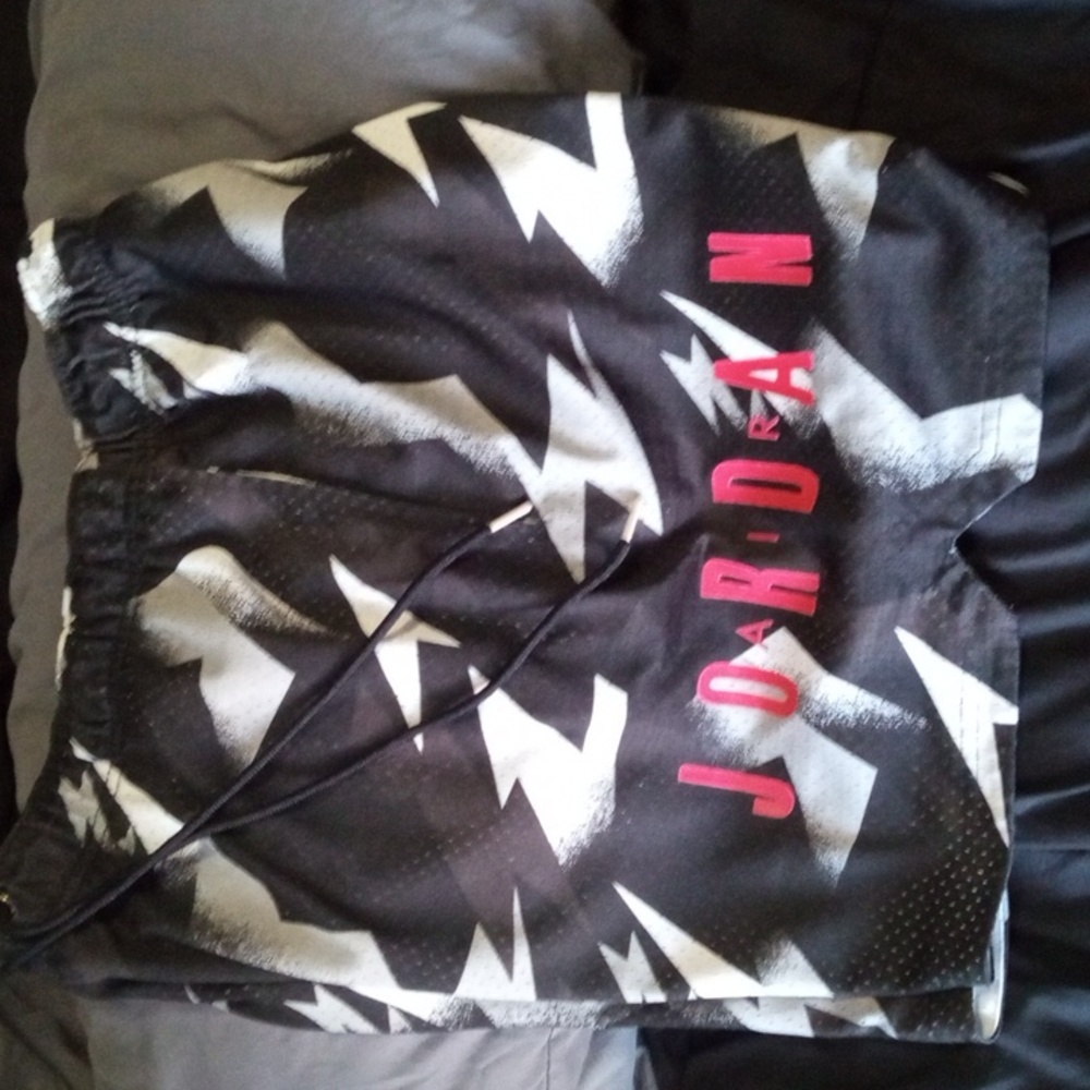 Jordan 7 Gently Wore 1x Xxl Swim Shorts 100%soft Polyester Same 4 Lining Rare